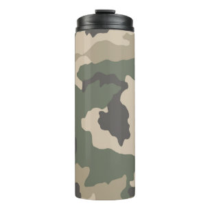 Green Camo Pattern Thermosbeker