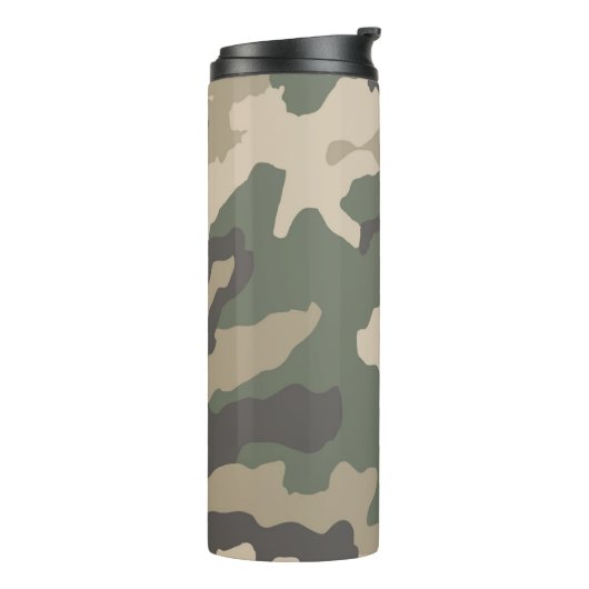 Green Camo Pattern Thermosbeker (Gedraaid links)