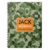 Green Camo School-laptop Notitieboek (Voorkant)