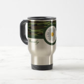 Green Camo Travel Mug Reisbeker (Voorkant links)