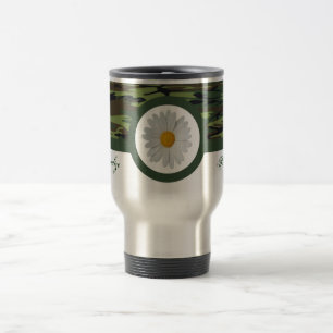 Green Camo Travel Mug Reisbeker