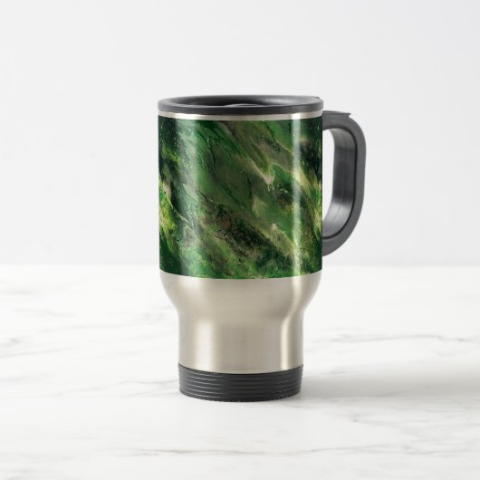 green camo travel mug reisbeker (Voorkant rechts)