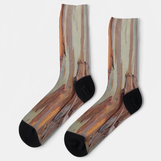 Green Camo Tree Bark Socks Sokken (Links)