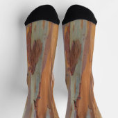 Green Camo Tree Bark Socks Sokken (Top)
