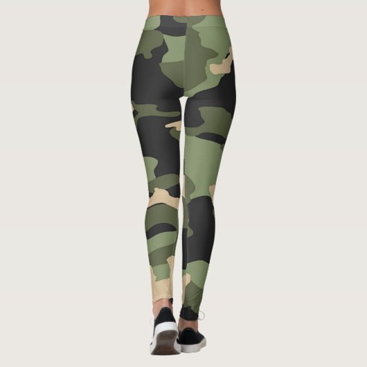 Green Camou Leggings (Achterkant)