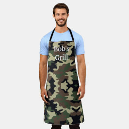 Green Camouflage Business Apron Schort