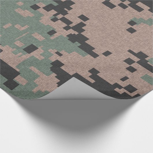 Green Camouflage Cadeaupapier (Hoek)