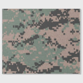 Green Camouflage Cadeaupapier (Vlak)