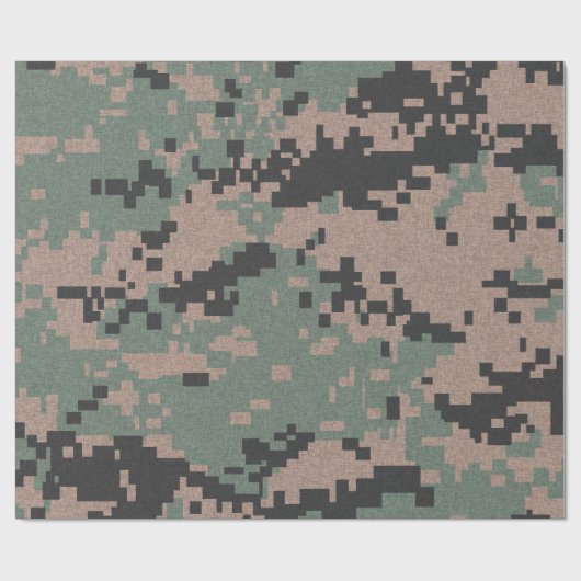 Green Camouflage Cadeaupapier (Vlak)
