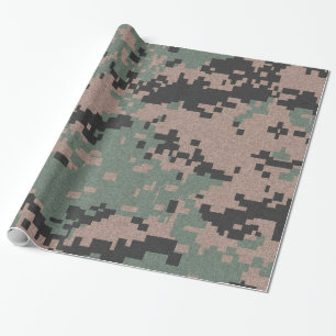 Green Camouflage Cadeaupapier
