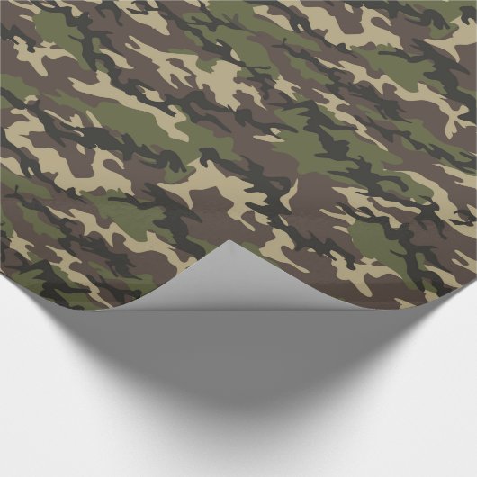 Green Camouflage Cadeaupapier (Hoek)