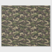 Green Camouflage Cadeaupapier (Vlak)