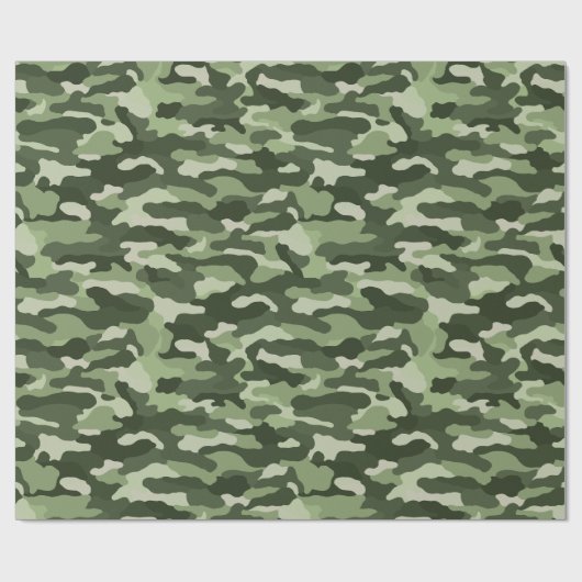Green Camouflage Cadeaupapier (Vlak)