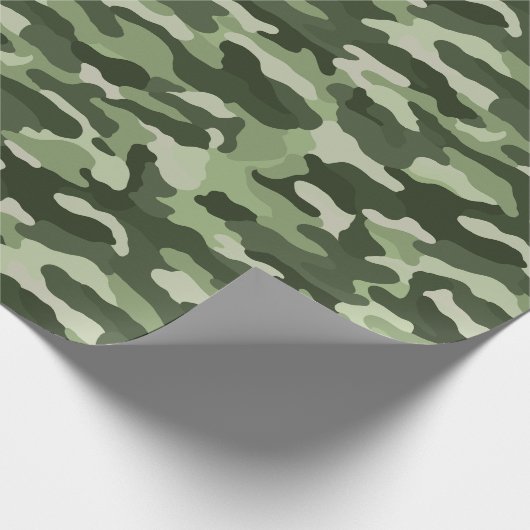 Green Camouflage Cadeaupapier (Hoek)