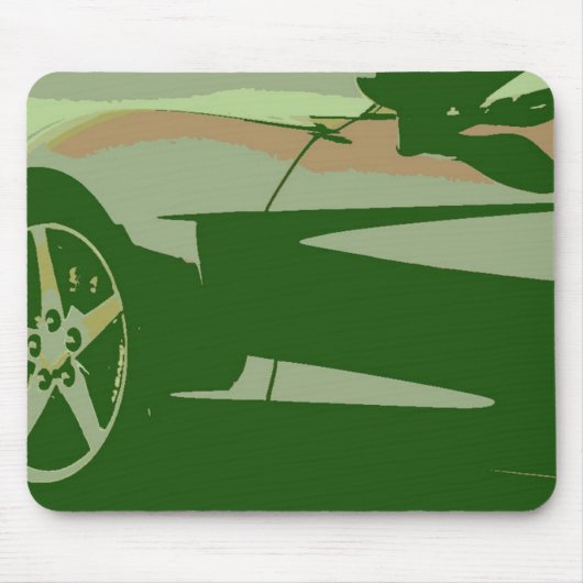 Green Camouflage Corvette Muismat (Voorkant)