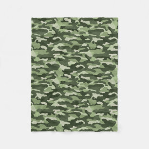 Green Camouflage Fleece Deken