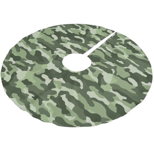 Green Camouflage Kerstboom Rok (Gekanteld)