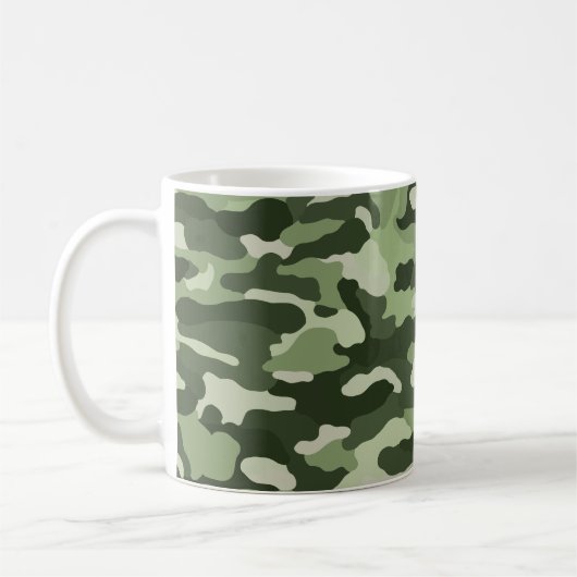 Green Camouflage Koffiemok (Links)