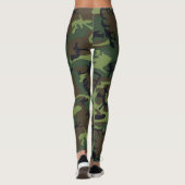 Green-camouflage Leggings (Achterkant)