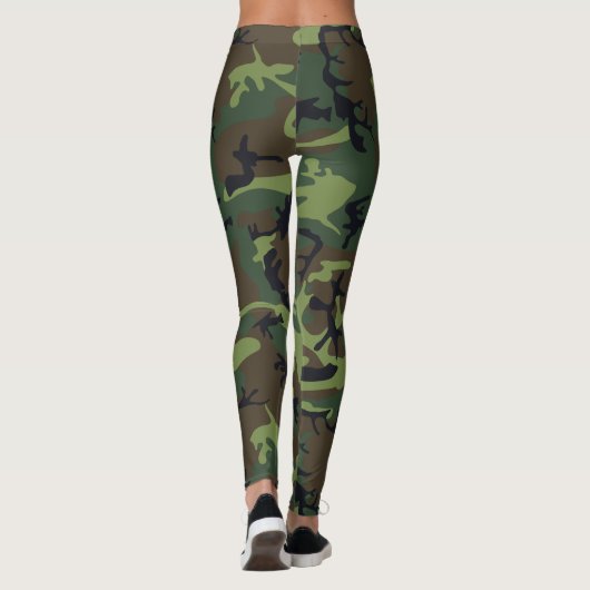 Green-camouflage Leggings (Achterkant)