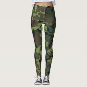 Green-camouflage Leggings (Voorkant)