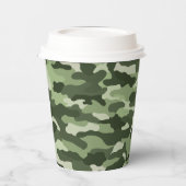 Green Camouflage Papieren Bekers (Links)