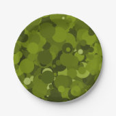 Green Camouflage Papieren Bordje (Voorkant)