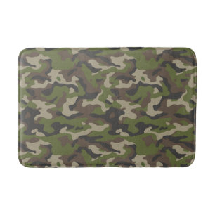 Green Camouflage Pattern Badmat