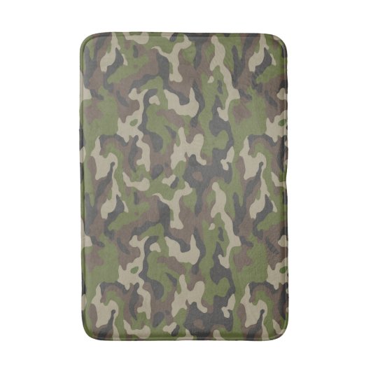 Green Camouflage Pattern Badmat (Voorkant Verticaal)