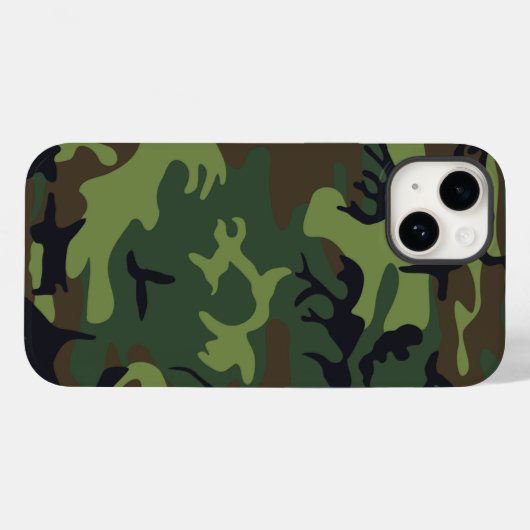 Green Camouflage Pattern Case-Mate iPhone Case (Achterkant (horizontaal))