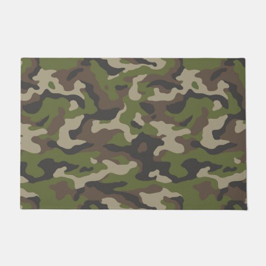 Green Camouflage Pattern Deurmat (Voorkant)