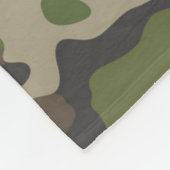 Green Camouflage Pattern Fleece Deken (Hoek)