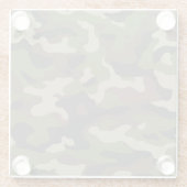 Green Camouflage Pattern Glazen Onderzetter (Achterkant)