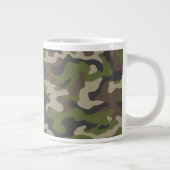 Green Camouflage Pattern Grote Koffiekop (Rechts)