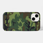 Green Camouflage Pattern iPhone Hoesje (Achterkant horizontaal)