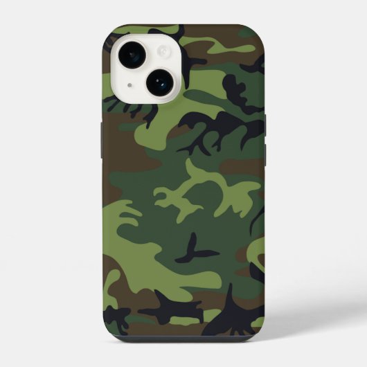 Green Camouflage Pattern iPhone Hoesje (Achterkant)