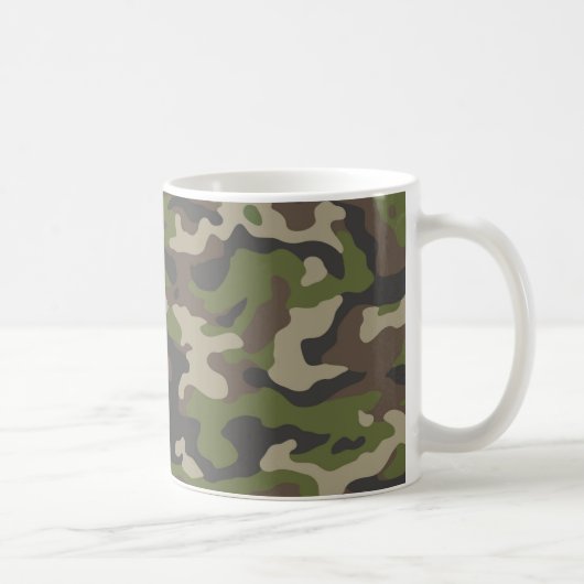 Green Camouflage Pattern Koffiemok (Rechts)