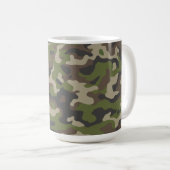 Green Camouflage Pattern Koffiemok (Voorkant rechts)