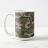 Green Camouflage Pattern Koffiemok (Links)