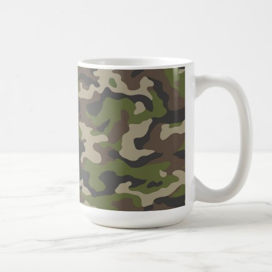 Green Camouflage Pattern Koffiemok (Rechts)