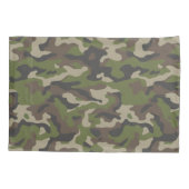 Green Camouflage Pattern Kussensloop (Achterkant-Links)