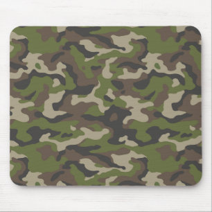Green Camouflage Pattern Muismat