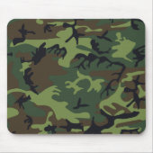 Green Camouflage Pattern Muismat (Voorkant)