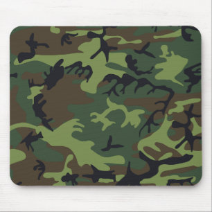 Green Camouflage Pattern Muismat