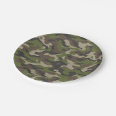 Green Camouflage Pattern Papieren Bordje (Gekanteld)