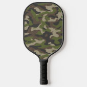 Green Camouflage Pattern Pickleball Paddle (Voorkant)