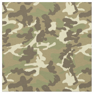 Green Camouflage Pattern Stof
