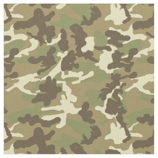 Green Camouflage Pattern Stof (Close Up)