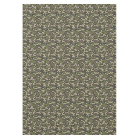 Green Camouflage Pattern Tafelkleed (Voorkant)