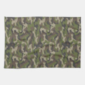 Green Camouflage Pattern Theedoek (Horizontaal)